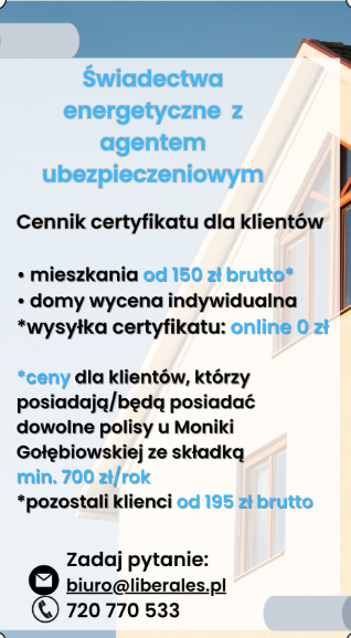 świadectwo energetyczne